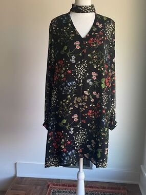 Dalia Floral Collar Tunic Dress: Cottagecore, Whimsigoth, Boho 10